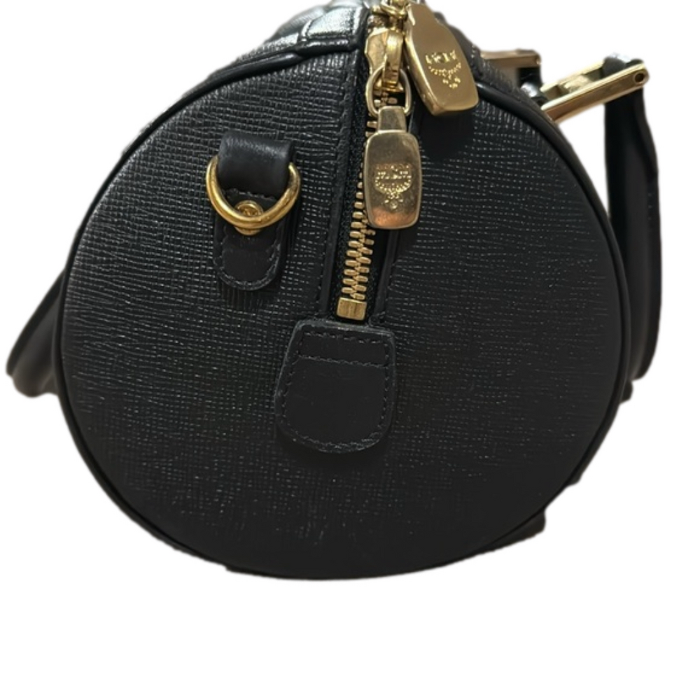 MCM Black Leather Small Boston Handbag - Picture 2 of 11